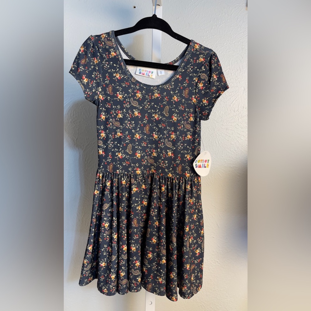 Dot Dot Smile Floral Kids Dress Sz 2